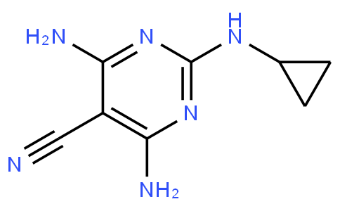 4,6-Diamino-2-(cyclopropylamino)pyrimidine-5-carbonitrile