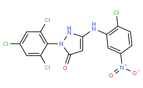 1-(2',4',6'-Trichlorophenyl)-3-(2'-chloro-5'-nitroanilino)-5-pyrazolone