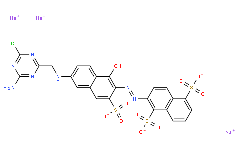 trisodium 2-[[6-[(4-amino-6-chloro-1,3,5-triazin-2-yl)methylamino]-1-hydroxy-3-sulphonato-2-naphthyl]azo]naphthalene-1,5-disulphonate