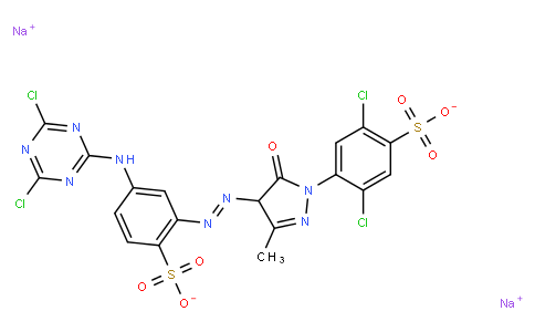 disodium 2,5-dichloro-4-[4-[[5-[(4,6-dichloro-1,3,5-triazin-2-yl)amino]-2-sulphonatophenyl]azo]-4,5-dihydro-3-methyl-5-oxo-1H-pyrazol-1-yl]benzenesulphonate
