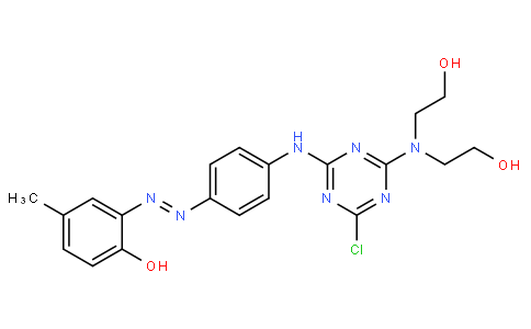 2-[[4-[[4-[bis(2-hydroxyethyl)amino]-6-chloro-1,3,5-triazin-2-yl]amino]phenyl]azo]-p-cresol