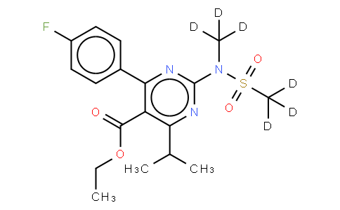 ETHYL 4-(4-FLUOROPHENYL)-6-ISOPROPYL-2-(N-METHYLMETHYLSULFONAMIDO)PYRIMIDINE-5-CARBOXYLATE-D6