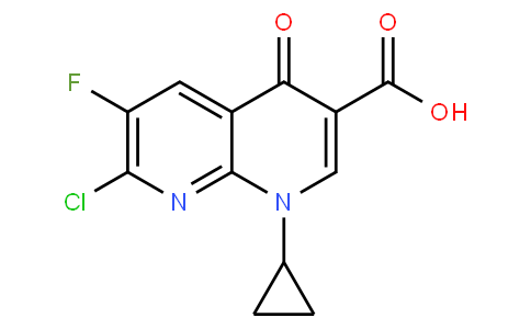 7-Chloro-1-cyclopropyl-6-fluoro-4-oxo-1,4-dihydro-1,8-naphthyridine-3-carboxylic acid