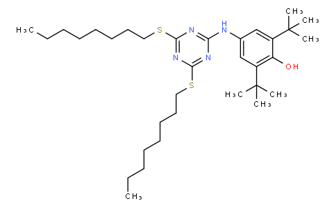 2,4-Bis(octylthio)-6-(4-hydroxy-3,5-di-tert-butylanilino)-1,3,5-triazine