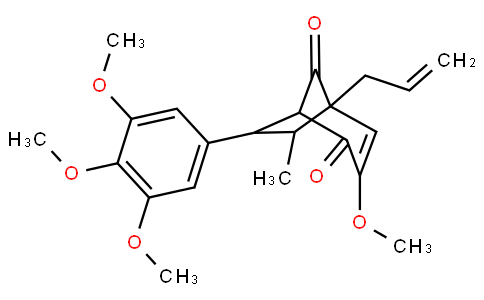 5-Allyl-3-Methoxy-6-Methyl-7-(3,4,5-tri Methoxyphenyl)bicyclo[3.2.1]oct-3-ene-2,8-dione