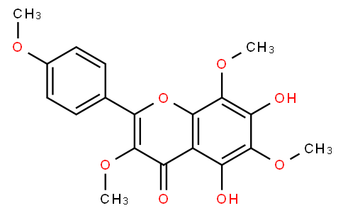 5,7-Dihydroxy-3,6,8-trimethoxy-2-(4-methoxyphenyl)-4H-1-benzopyran-4-one