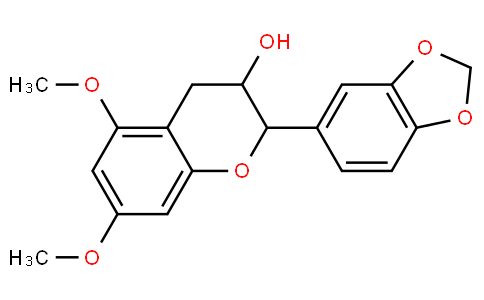3-Hydroxy-5,7-dimethoxy-3',4'-
methylenedioxyflavan