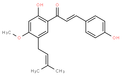 1-[2-Hydroxy-4-methoxy-5-(3-methyl-2-butenyl)phenyl]-3-(4-hydroxyphenyl)-2-propen-1-one