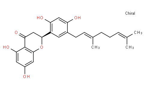 (S)-2-[5-[(E)-3,7-Dimethyl-2,6-octadienyl]-2,4-dihydroxyphenyl]-2,3-dihydro-5,7-dihydroxy-4H-1-benzopyran-4-one