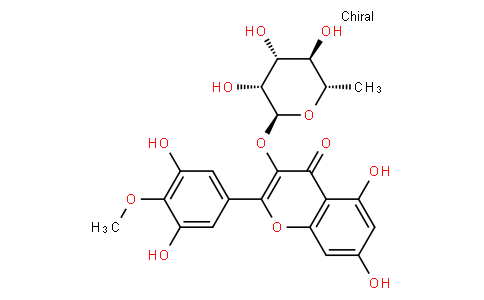 2-(4-Methoxy-3,5-dihydroxyphenyl)-3-(6-deoxy-α-L-mannopyranosyloxy)-5,7-dihydroxy-4H-1-benzopyran-4-one