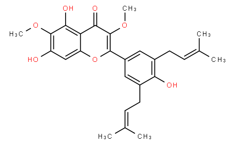 5,7,4'-Trihydroxy-3,6-diMethoxy -3',5'-diprenylflavone