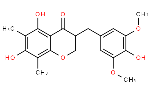 5,7-Dihydroxy-3-(4-hydroxy-3,5- diMethoxybenzyl)-6,8-diMethylchroMan-4-one