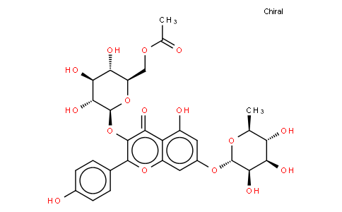 Kaempferol 3-O-(6''-O-acetyl)glucoside-7-O-rhamside