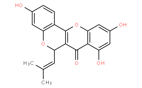 3,8,10-Trihydroxy-6-(2-methyl-1-propenyl)-6H,7H-[1]benzopyrano[4,3-b][1]benzopyran-7-one