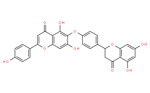 2-[4-[[5,7-Dihydroxy-2-(4-hydroxyphenyl)-4-oxo-4H-1-benzopyran-6-yl]oxy]phenyl]-2,3-dihydro-5,7-dihydroxy-4H-1-benzopyran-4-one