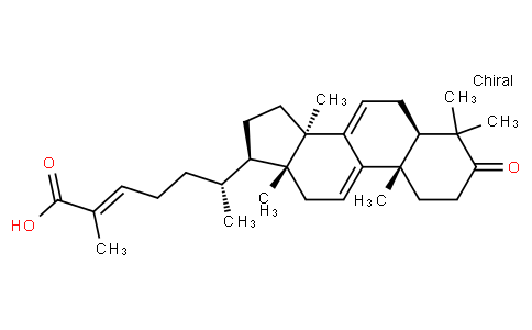 (24E)-3-Oxo-5α-lanosta-7,9(11),24-trien-26-oic acid