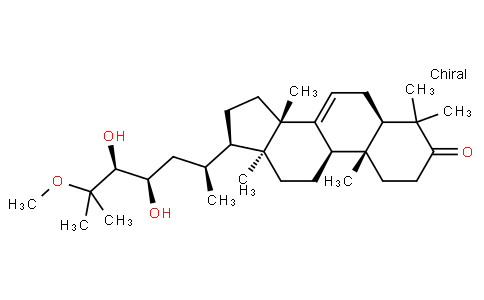 (23R,24S)-23,24-Dihydroxy-25-methoxy-5α-tirucall-7-en-3-one