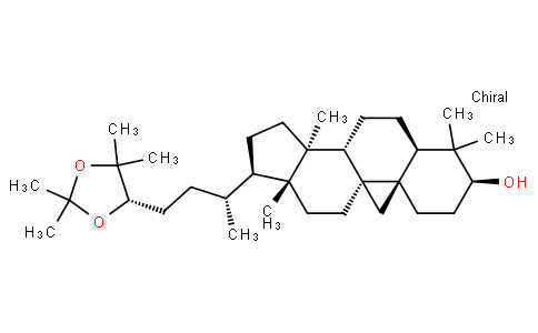 (24S)-Cycloartane-3,24,25-triol 24,25-acetonide