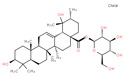 PoMolic acid 28-O-beta-D-glucopyranosyl ester