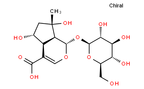 1α-(β-D-Glucopyranosyloxy)-1,4aα,5,6,7,7aα-hexahydro-5α,7α-dihydroxy-7-methylcyclopenta[c]pyran-4-carboxylic acid