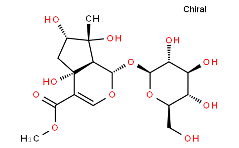 (1S)-1,4a,5,6,7,7aα-Hexahydro-1-(β-D-glucopyranosyloxy)-4aα,6α,7α-trihydroxy-7-methylcyclopenta[c]pyran-4-carboxylic acid methyl ester