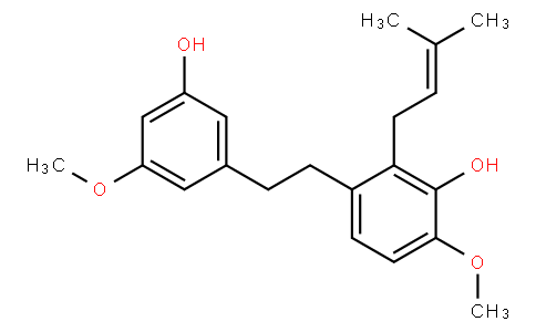 3-[2-(3-Hydroxy-5-methoxyphenyl)ethyl]-6-methoxy-2-(3-methyl-2-butenyl)phenol