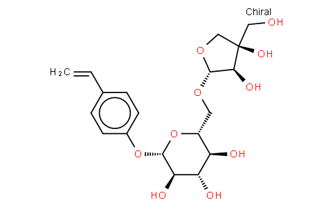 p-Vinylphenyl O-[beta-D-apiofurasyl-(1-6)]-beta-D-glucopyraside