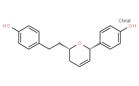 4-[(2S,6S)-5,6-Dihydro-6-[2-(4-hydroxyphenyl)ethyl]-2H-pyran-2-yl]phenol