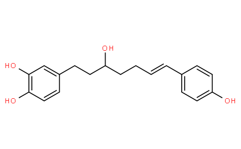 1-(3,4-Dihydroxyphenyl)-7-
(4-hydroxyphenyl)hept-6-en-3-ol