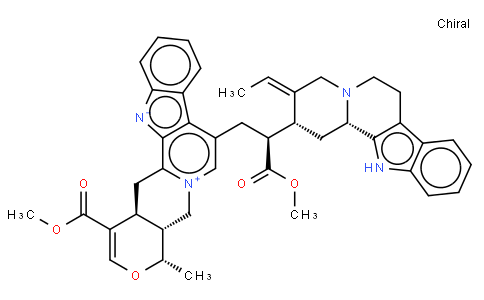 3,5,6,16,17-Pentadehydro-6-[(16S,19E)-19,20-didehydro-16-(methoxycarbonyl)corynan-17-yl]-16-methoxycarbonyl-19α-methyl-18-oxayohimban-4-ium