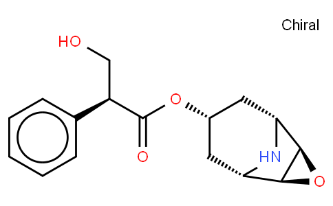 [7(S)-(1alpha,.2beta,4beta,5alpha,7beta)]-3-oxa-9-azatricyclo[3.3.1.02,4]non-7-yl (hydroxymethyl)phenylacetate