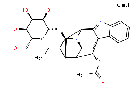 (17R,19E,21alpha)-17-acetoxy-1,2,19,20-tetradehydro-1-demethylajmalan-21-yl beta-D-glucopyranoside