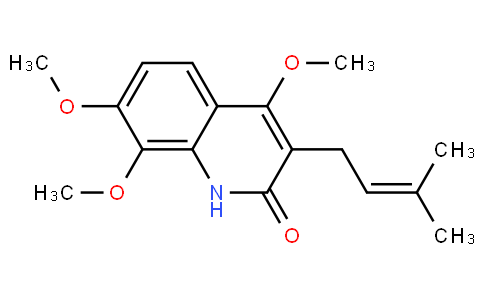 4,7,8-Trimethoxy-3-(3-methyl-2-butenyl)quinolin-2(1H)-one