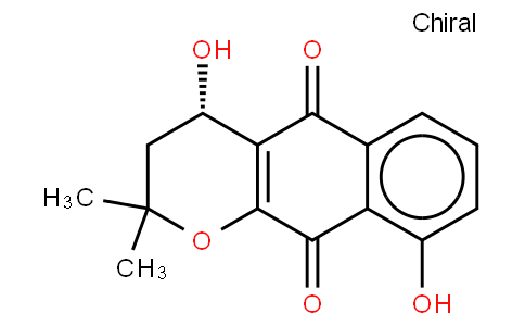 [S,(+)]-3,4-Dihydro-4,9-dihydroxy-2,2-dimethyl-2H-naphtho[2,3-b]pyran-5,10-dione