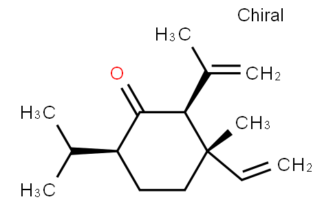 (2S)-3α-Vinyl-3-methyl-2β-(1-methylvinyl)-6β-isopropylcyclohexanone