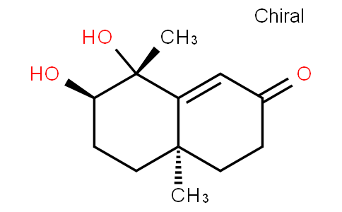 2(3H)-Naphthalenone, 4,4a,5,6,7,8-hexahydro-7,8-dihydroxy-4a,8-dimethyl-, (4aR,7R,8R)- (9CI)