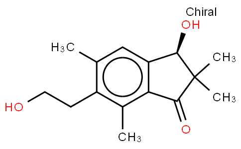 [R,(-)]-2,3-Dihydro-3-hydroxy-6-(2-hydroxyethyl)-2,2,5,7-tetramethyl-1H-indene-1-one
