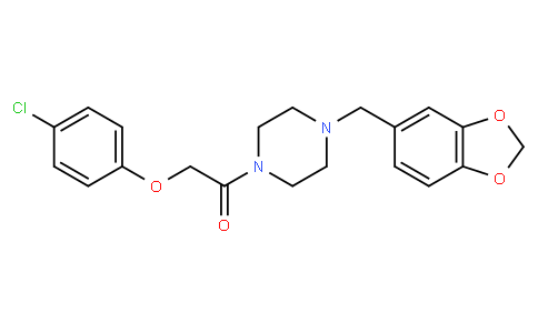 1-(2-[4-Chlorophenoxy]acetyl)-4-(3,4-methylenedioxybenzyl)piperazine