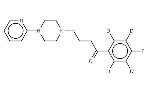 1-(4-Fluorophenyl-d4)-4-(4-(2-pyridinyl)-1-piperazinyl)-1-butanone,  4'-Fluoro-4-[4-(2-pyridyl)-1-piperazinyl]butyrophenone-d4