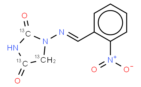 1-(2-Nitrobenzylidenamino)-2,4-imidazolidinedione-[2,4,5-<sup>13</sup>C]