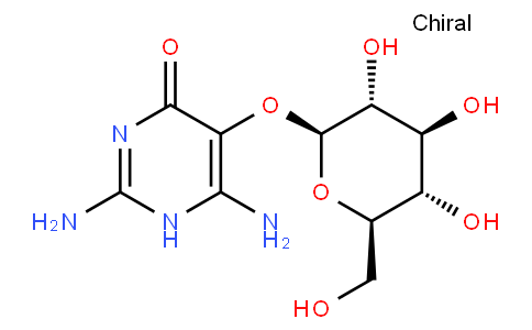 2,6-diamino-5-(beta-D-glucopyranosyloxy)-(1H)-pyrimidin-4-one
