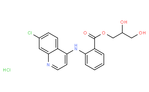 1-GLYCERYL N-[7-CHLORO-4-QUINOLYL]ANTHRANILATE HYDROCHLORIDE