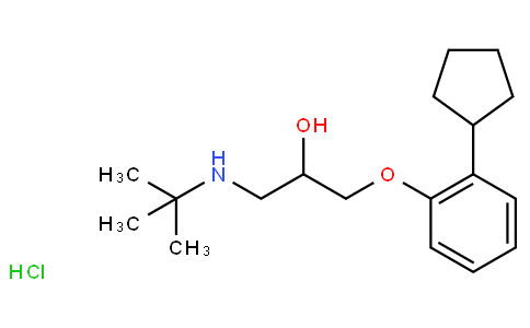 1-tert-butylamino-3-(o-cyclopentylphenoxy)propan-2-ol hydrochloride