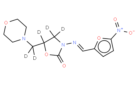 5-(4-Morpholinylmethyl-d<sub>2</sub>)-3-[[(5-nitro-2-furanyl)methylene]amino]-2-oxazolidinone-4,4,5-d<sub>3</sub>