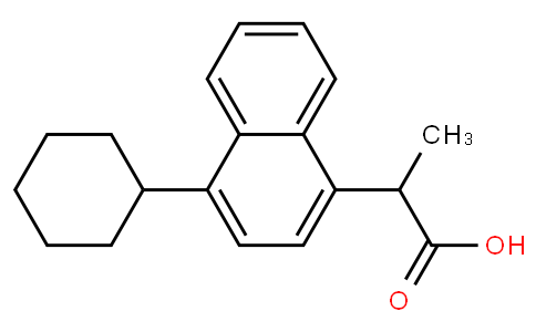 4-cyclohexyl-alpha-methylnaphthalene-1-acetic acid