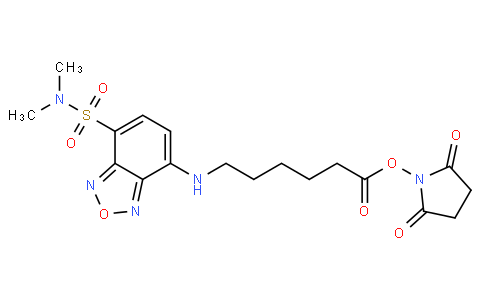 4-(N,N-DIMETHYLAMINOSULFONYL)-7-[5-(SUCCINIMIDYLOXYCARBONYL)PENTYLAMINO]-2,1,3-BENZOXADIAZOLE