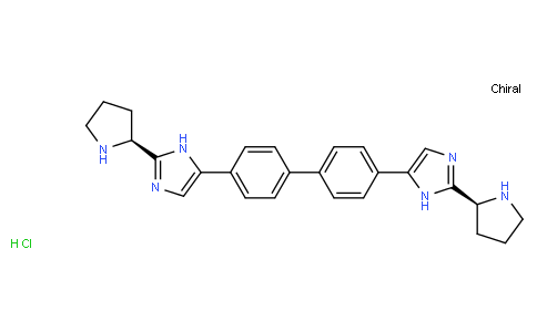 1H-Imidazole, 5,5’-[1,1’-biphenyl]-4,4’-diylbis[2-(2S)-2-pyrrolidinyl-, hydrochloride
