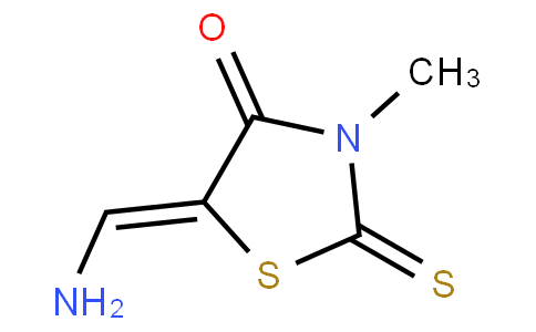 (5E)-5-(氨基亚甲基)-3-甲基-2-巯基-1,3-噻唑烷-4-酮