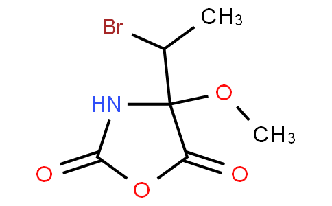 4-(1-Bromo-ethyl)-4-methoxy-oxazolidine-2,5-dione