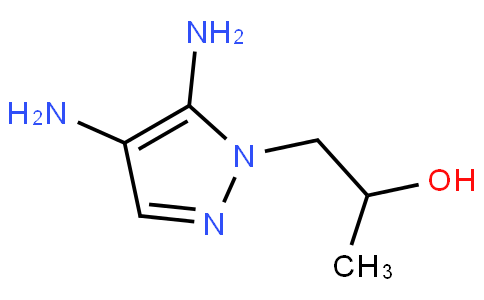 1-(4,5-diaminopyrazol-1-yl)propan-2-ol